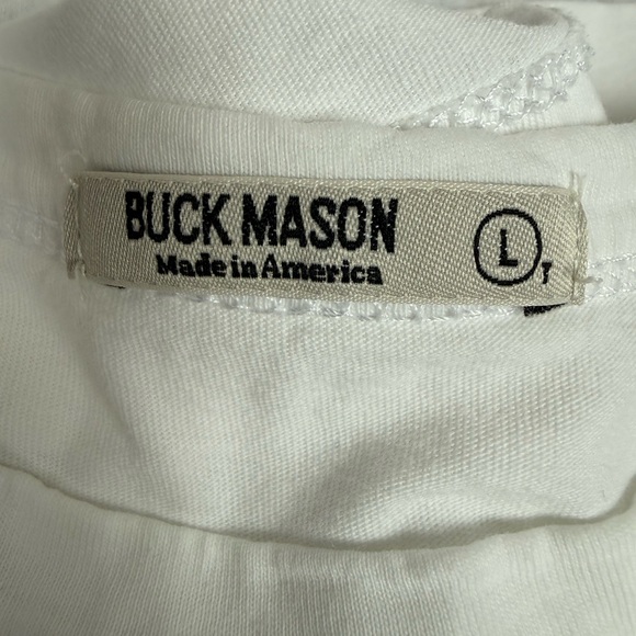 BUCK MASON PIMA TALL CURVED HEM TEE, MEN’S LARGE/TALL - Picture 8 of 8